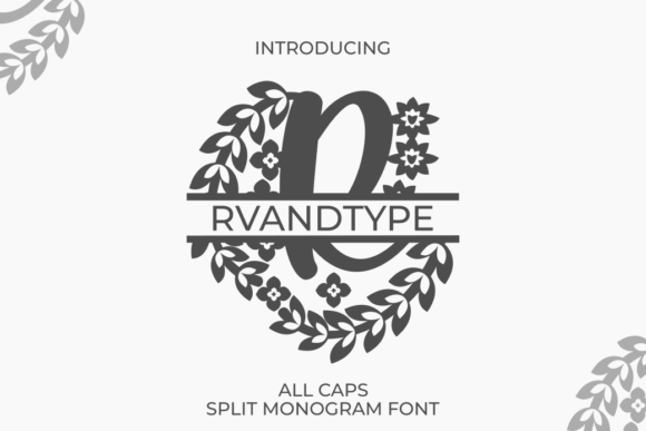 All Caps Split Monogram Typeface Review