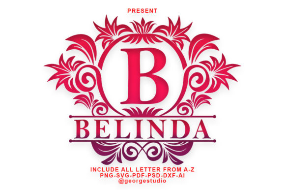 Belinda Monogram Font for Elegant Handmade Branding