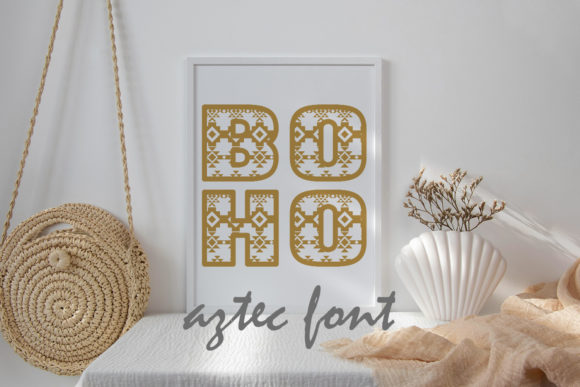 Boho Aztec Font for Editorial Design