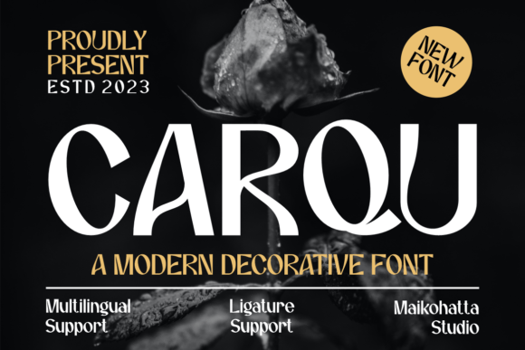 Carqu: A Contemporary Typeface for Modern Editorial Design