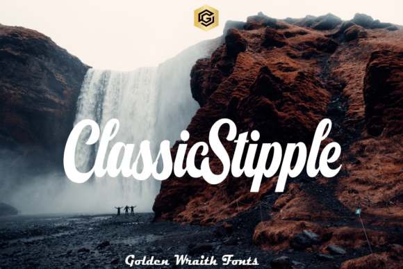Classic Stipple Font for Vintage Campaign Design