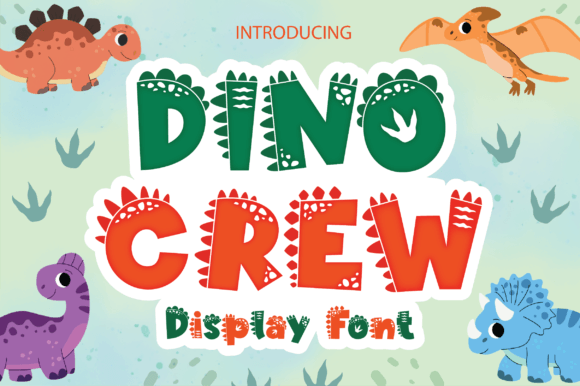 Dino Crew Font Review: A Playful Decorative Choice