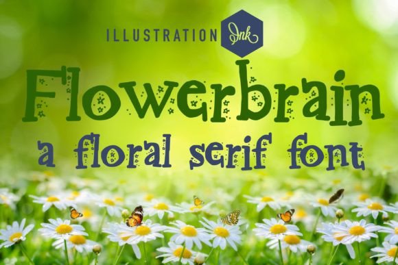 Flowerbrain: A Playful Typeface for Creative Brands
