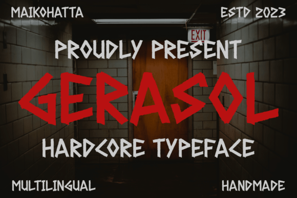 Gerasol - Hardcore Typeface for Bold Web Design