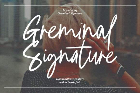 Greminal Signature Font for Handmade Brands