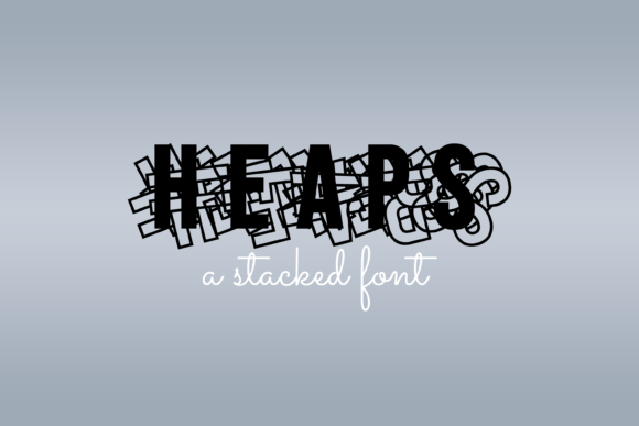 Heaps: A Cool Decorative Font for Web Design