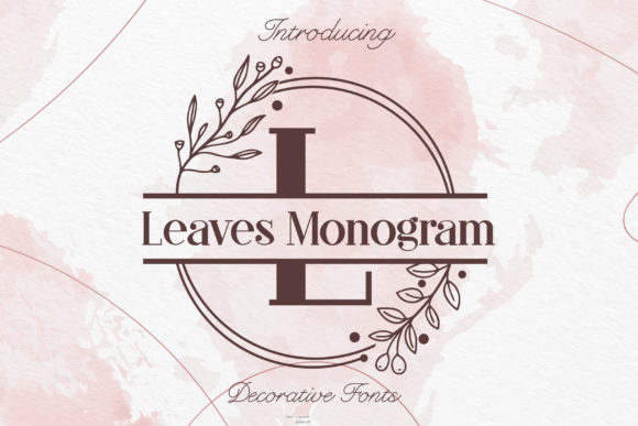 Leaves Monogram: A Distinctive Decorative Typeface