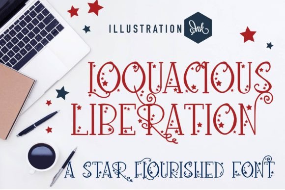 Loquacious Liberation: A Cute Serif Font for Brands