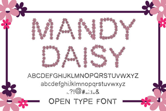 Mandy Daisy: A Delicate Decorative Typeface for Campaigns