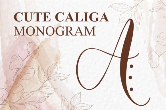 Monogram Cute Caliga Typeface Review