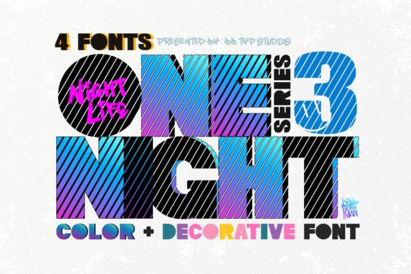 One Night 3: The Retro Typeface for Bold Visuals