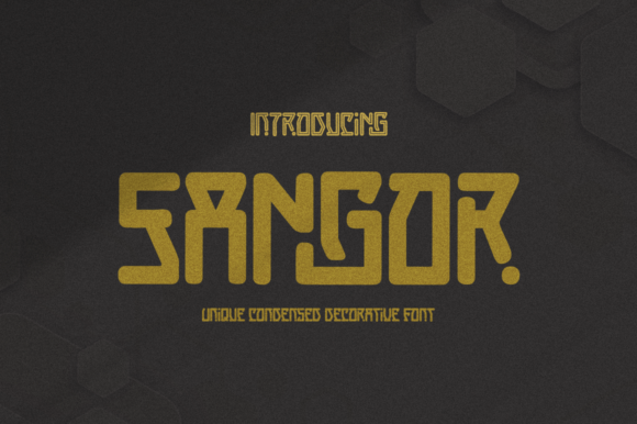 Sangor Font: A Vintage Condensed Typeface for Branding