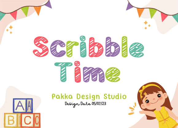 Scribble Time Typeface for Playful Branding