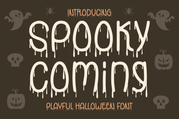 Spooky Coming Typeface for Bold Branding
