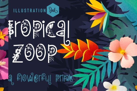 Tropical Zoop Font for Vibrant Campaign Design