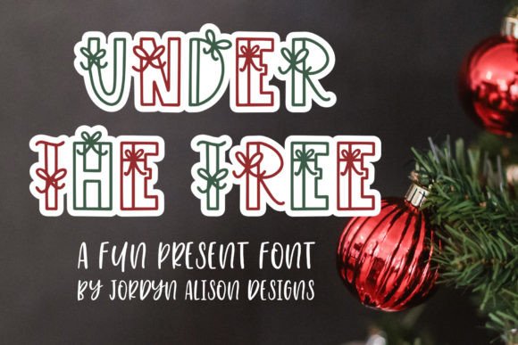 Under the Tree: A Festive Typeface for Holiday Design