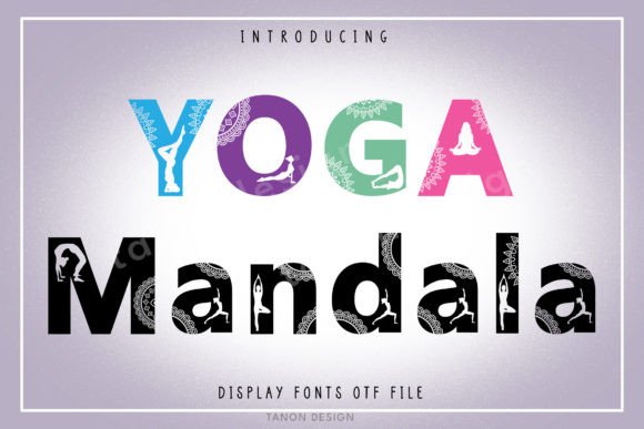 Yoga Mandala: A Decorative Typeface for Editorial Calm